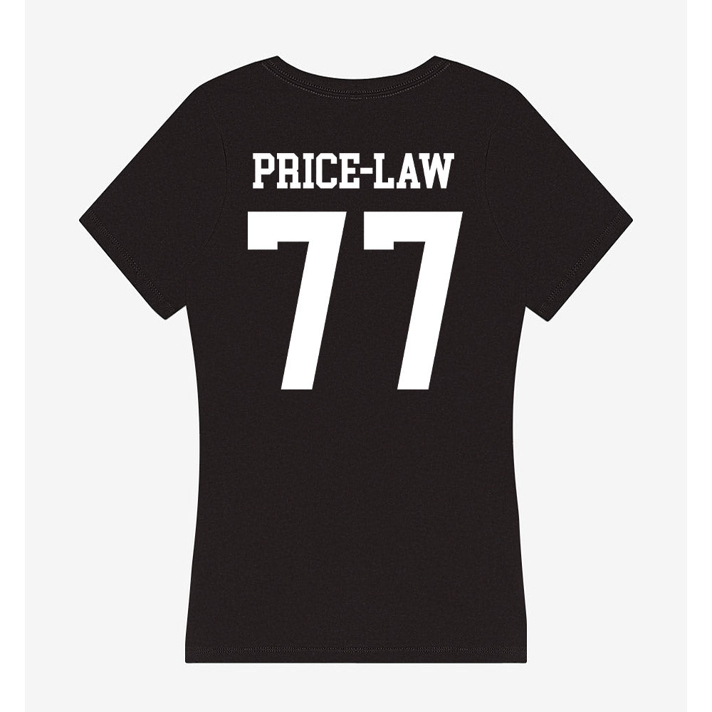 UNC Charlotte - NCAA Football : Lewis Price-Law - Women's V-Neck T-Shirt-1