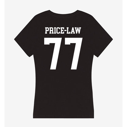UNC Charlotte - NCAA Football : Lewis Price-Law - Women's V-Neck T-Shirt-1
