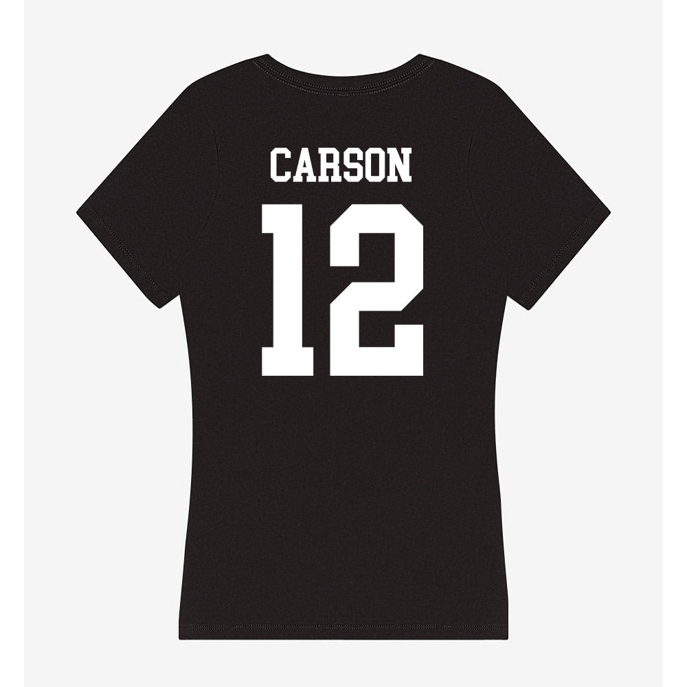 UNC Charlotte - NCAA Baseball : Chase Carson - Women's V-Neck T-Shirt-1