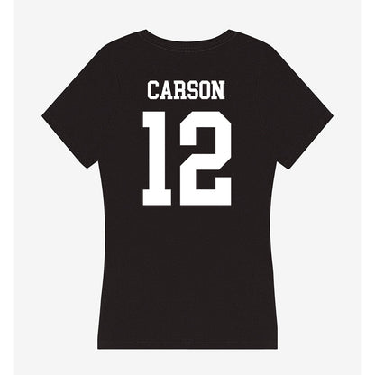 UNC Charlotte - NCAA Baseball : Chase Carson - Women's V-Neck T-Shirt-1