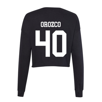 UNC Charlotte - NCAA Baseball : Aaron Orozco - Women's Cropped Crew Fleece-1