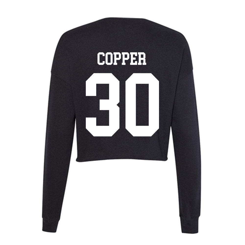 UNC Charlotte - NCAA Baseball : Eddie Copper - Women's Cropped Crew Fleece-1