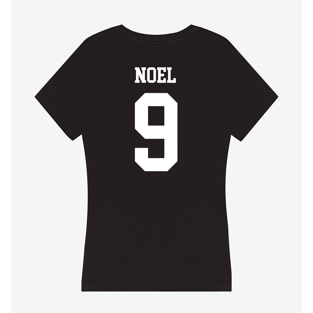 UNC Charlotte - NCAA Men's Soccer : Larry Noel - Women's V-Neck T-Shirt-1