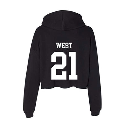 UNC Charlotte - NCAA Football : Maddox West - Women's Crop Fleece Hoodie-1