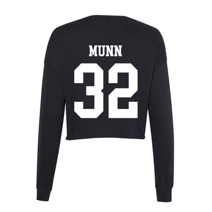 UNC Charlotte - NCAA Baseball : Drew Munn - Women's Cropped Crew Fleece-1