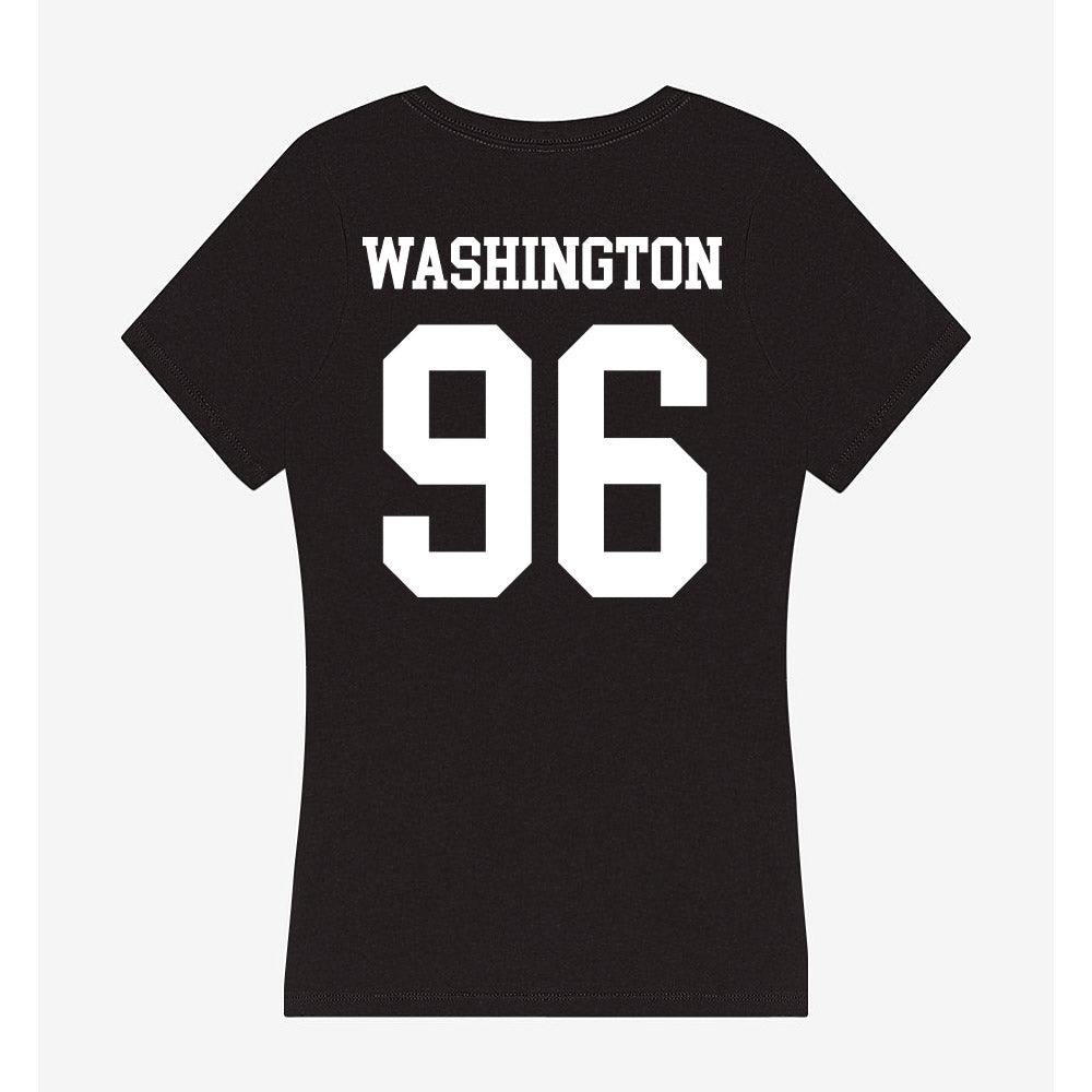 OKBU - NCAA Football : Noah Washington - Women's V-Neck T-Shirt-1