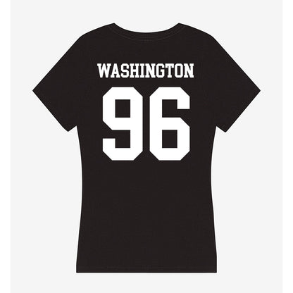 OKBU - NCAA Football : Noah Washington - Women's V-Neck T-Shirt-1