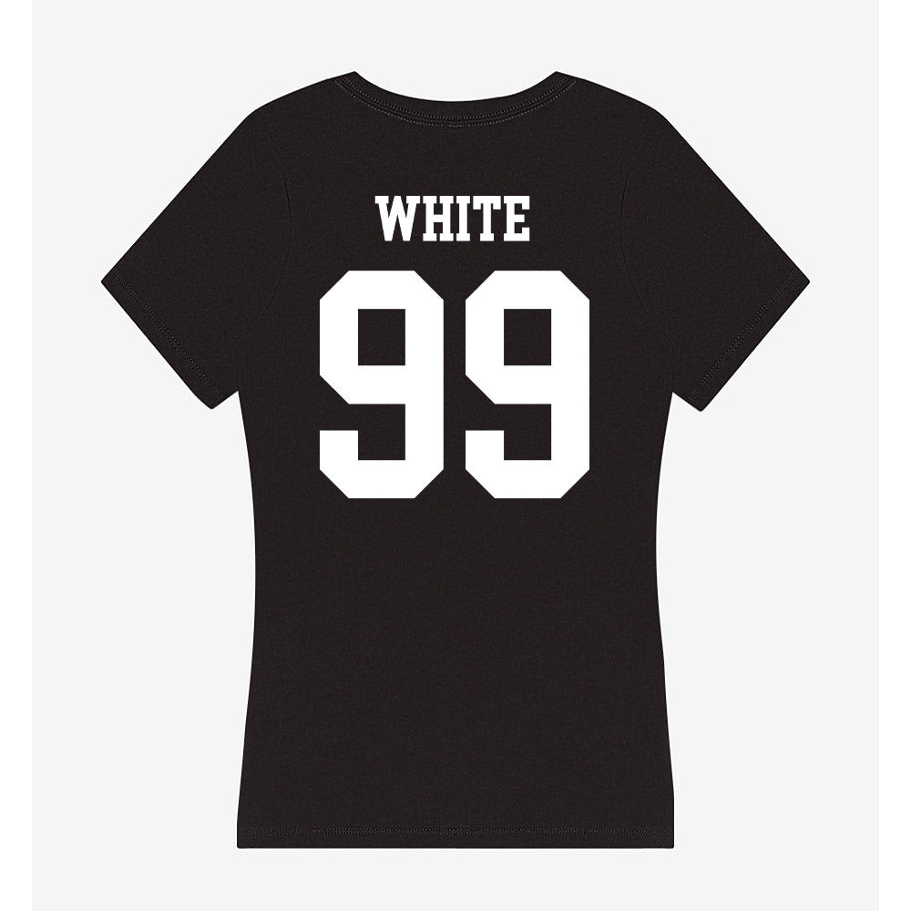 OKBU - NCAA Football : Jaden White - Women's V-Neck T-Shirt-1