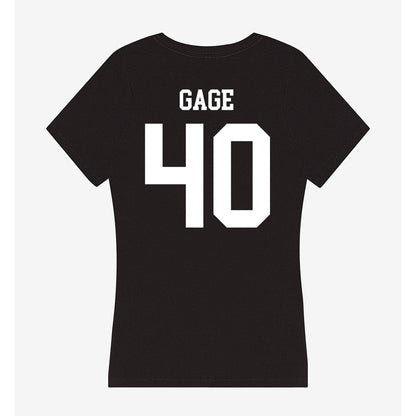 OKBU - NCAA Football : Trevor Gage - Women's V-Neck T-Shirt-1