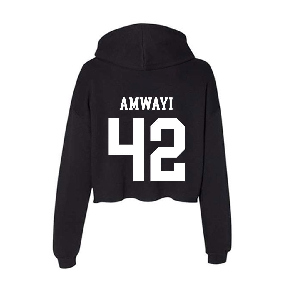 OKBU - NCAA Football : Bradley Amwayi - Women's Crop Fleece Hoodie-1