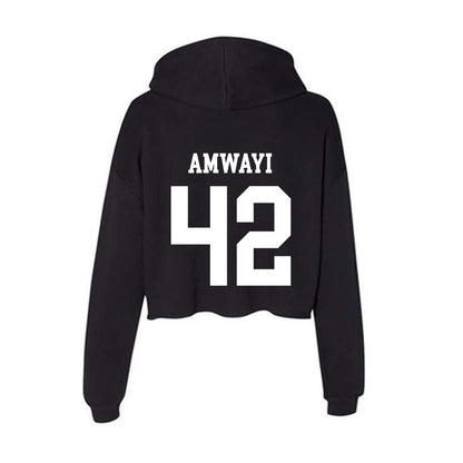 OKBU - NCAA Football : Bradley Amwayi - Women's Crop Fleece Hoodie-1