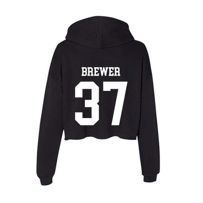 OKBU - NCAA Football : Brady Brewer - Women's Crop Fleece Hoodie-1