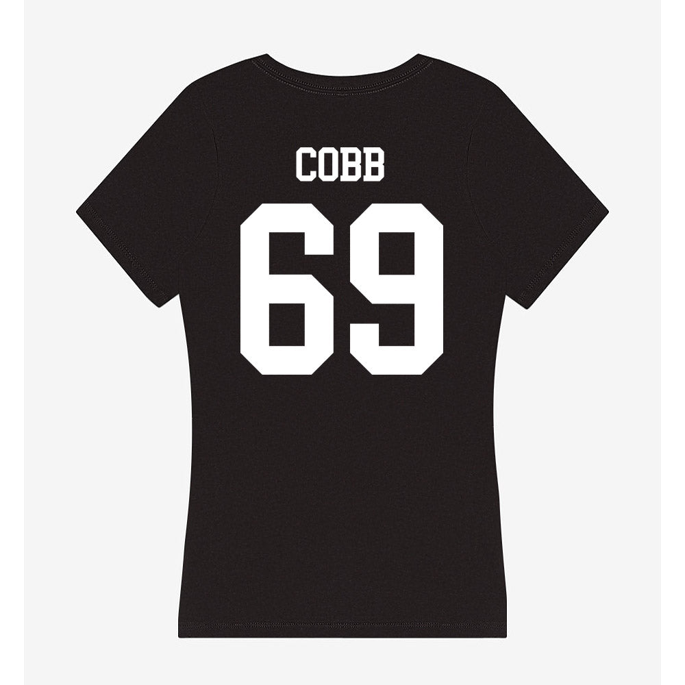 OKBU - NCAA Football : Morgan Cobb - Women's V-Neck T-Shirt-1