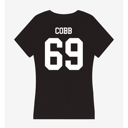 OKBU - NCAA Football : Morgan Cobb - Women's V-Neck T-Shirt-1