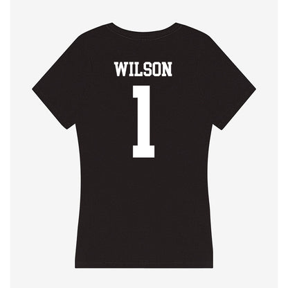 OKBU - NCAA Men's Basketball : Nathan Wilson - Women's V-Neck T-Shirt-1