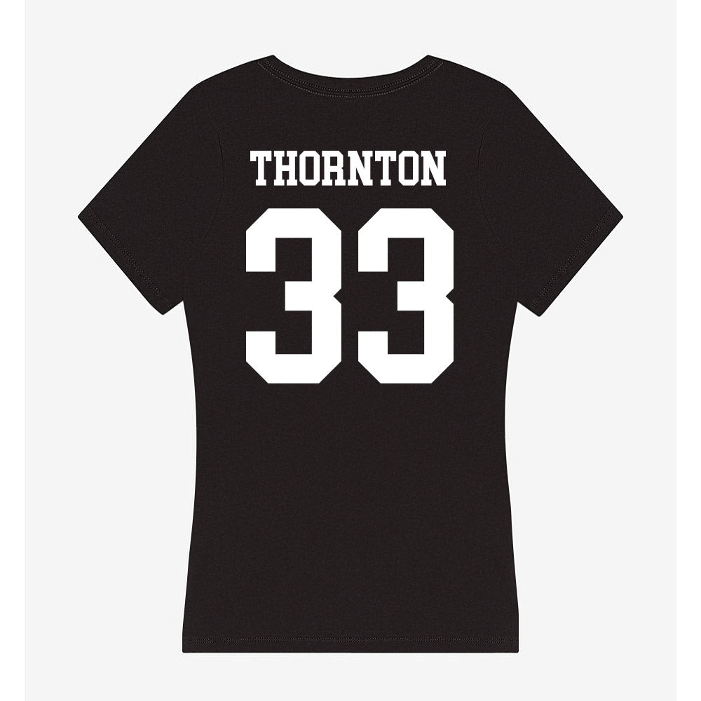 OKBU - NCAA Football : Haydn Thornton - Women's V-Neck T-Shirt-1