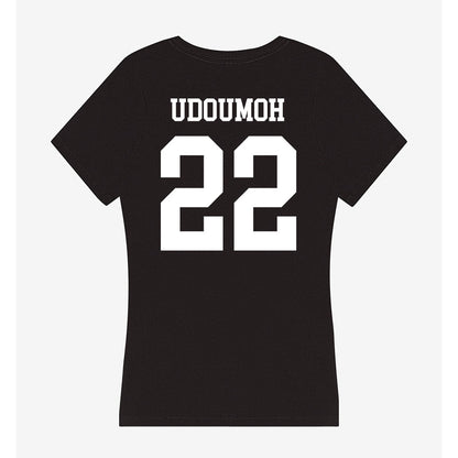 OKBU - NCAA Men's Basketball : Joshua Udoumoh - Women's V-Neck T-Shirt-1