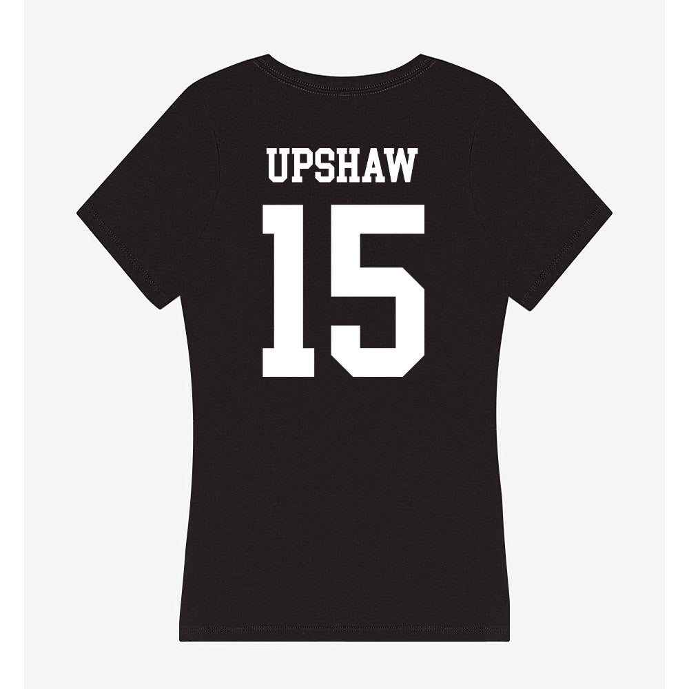 OKBU - NCAA Women's Basketball : Macie Upshaw - Women's V-Neck T-Shirt-1