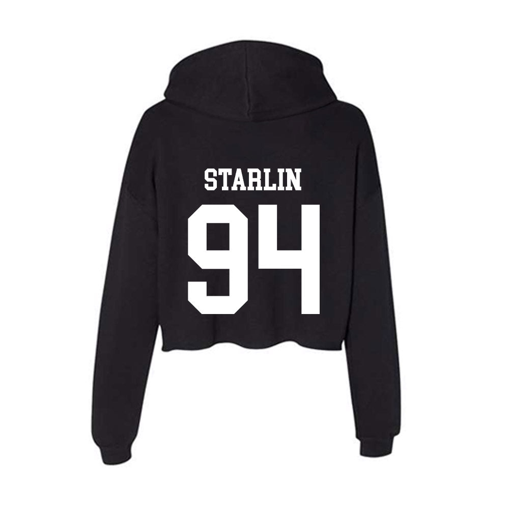 OKBU - NCAA Football : Bryce Starlin - Women's Crop Fleece Hoodie-1