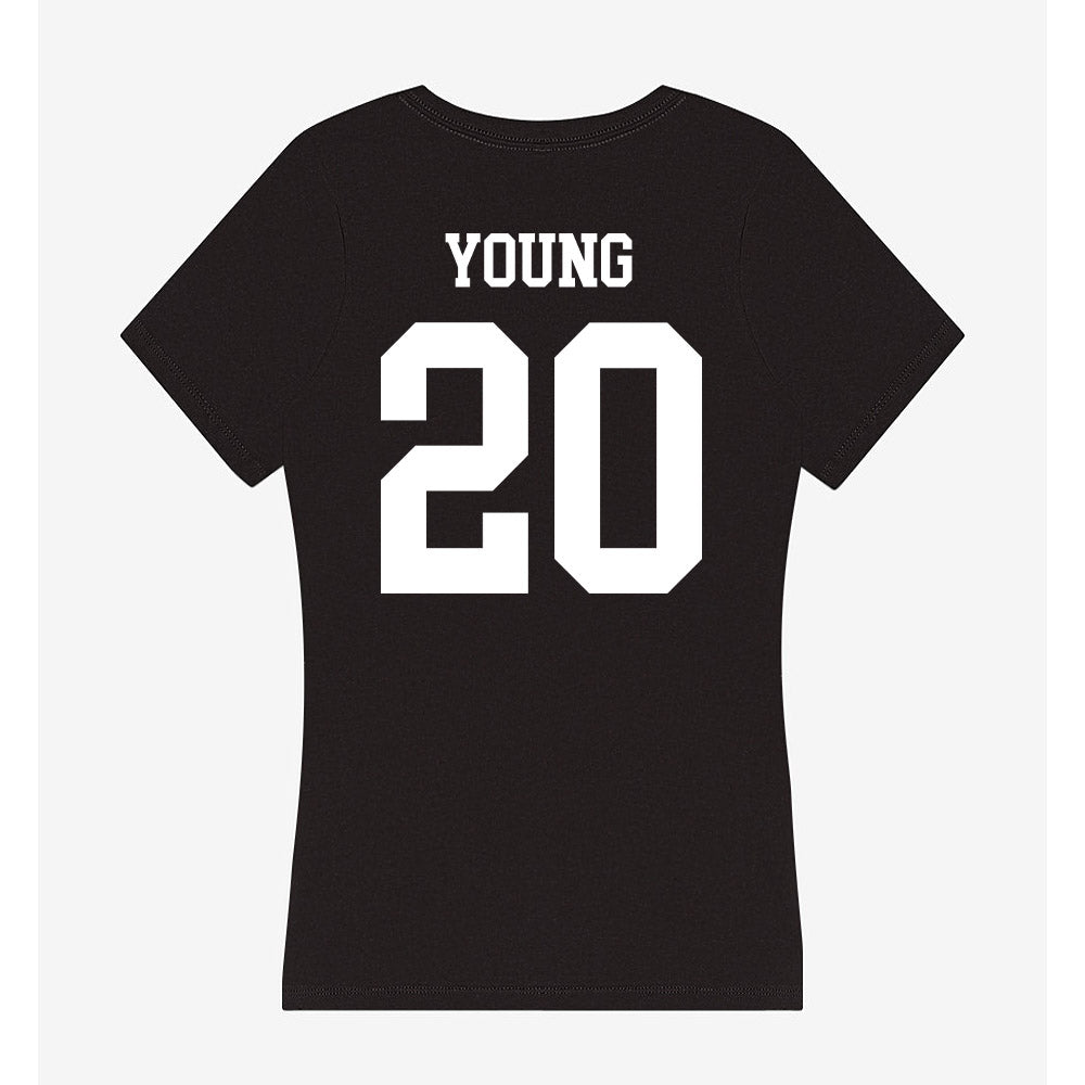 OKBU - NCAA Football : Xzavier Young - Women's V-Neck T-Shirt-1