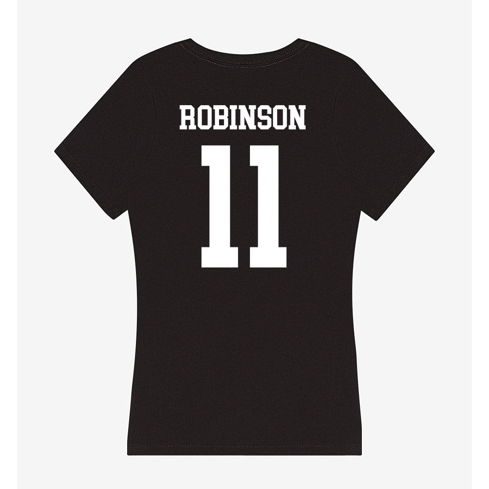OKBU - NCAA Football : Beckham Robinson - Women's V-Neck T-Shirt-1