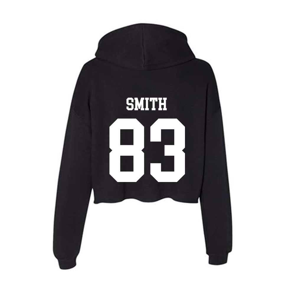 OKBU - NCAA Football : TJ Smith - Women's Crop Fleece Hoodie-1