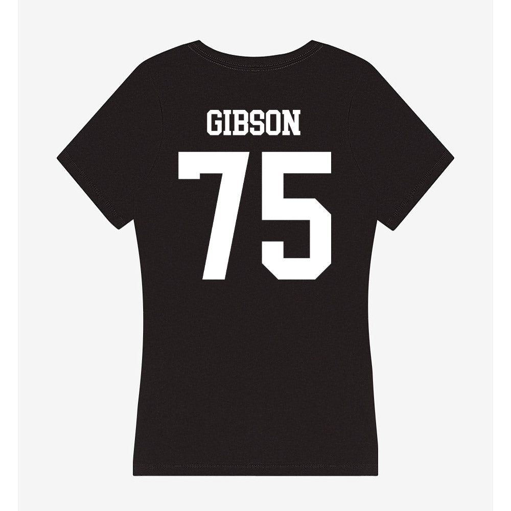 OKBU - NCAA Football : Brennan Gibson - Women's V-Neck T-Shirt-1