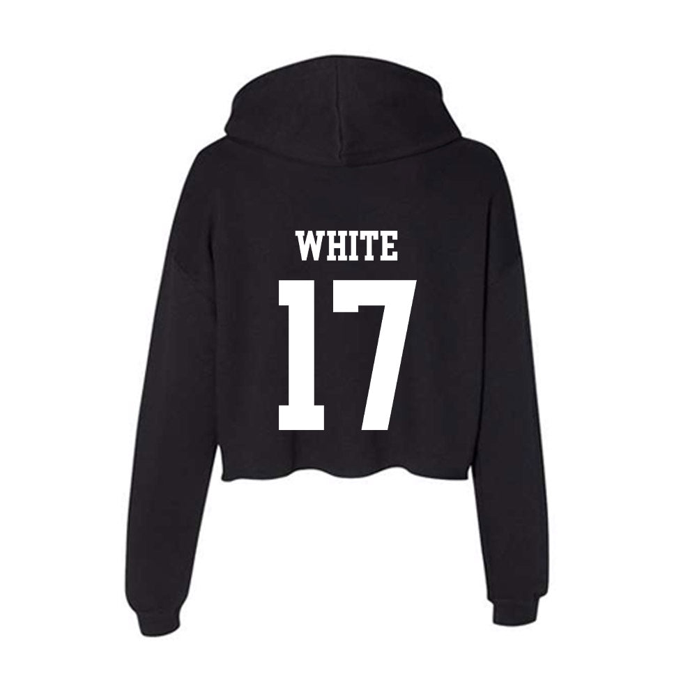 OKBU - NCAA Women's Soccer : Hali White - Women's Crop Fleece Hooded Sweatshirt-1