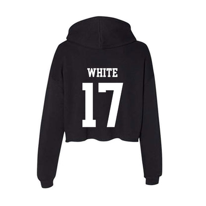 OKBU - NCAA Women's Soccer : Hali White - Women's Crop Fleece Hooded Sweatshirt-1