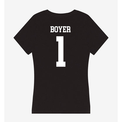 OKBU - NCAA Women's Volleyball : Emily Boyer - Women's V-Neck T-Shirt-1