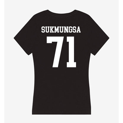 OKBU - NCAA Football : Andrew Sukmungsa - Women's V-Neck T-Shirt-1