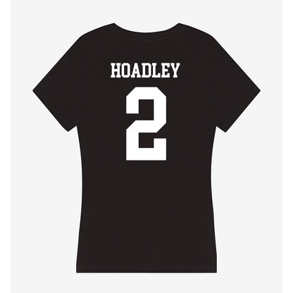 OKBU - NCAA Women's Basketball : Reese Hoadley - Women's V-Neck T-Shirt-1