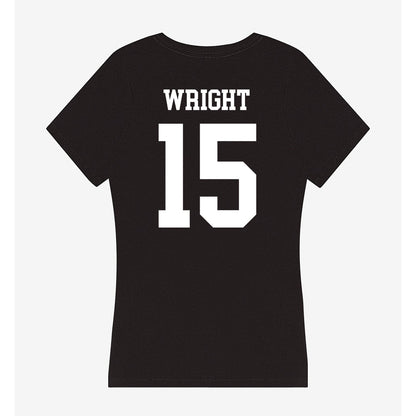 OKBU - NCAA Women's Basketball : Faith Wright - Women's V-Neck T-Shirt-1