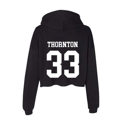 OKBU - NCAA Football : Haydn Thornton - Women's Crop Fleece Hoodie-1