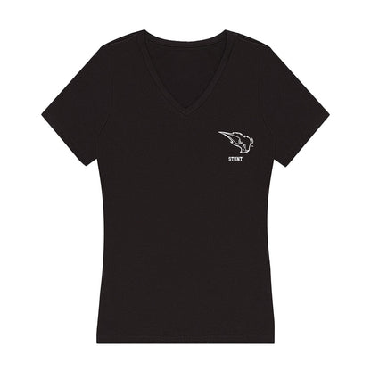 OKBU - NCAA Stunt : Addison Rogers - Women's V-Neck T-Shirt-0