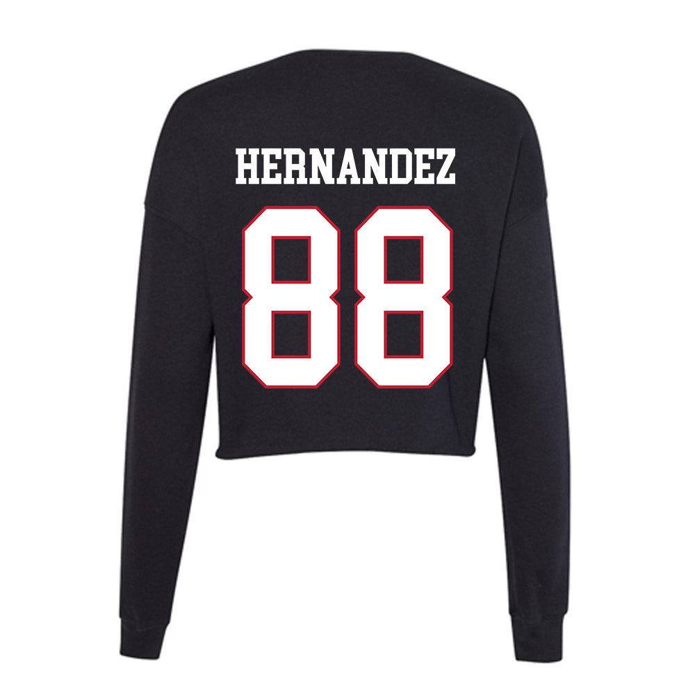 Miami of Ohio - NCAA Softball : Danitza Hernandez - Women's Cropped Crew Fleece-1