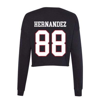 Miami of Ohio - NCAA Softball : Danitza Hernandez - Women's Cropped Crew Fleece-1