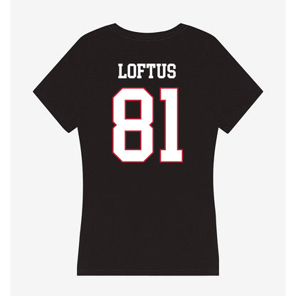 Miami of Ohio - NCAA Football : Brendan Loftus - Women's V-Neck T-Shirt-1