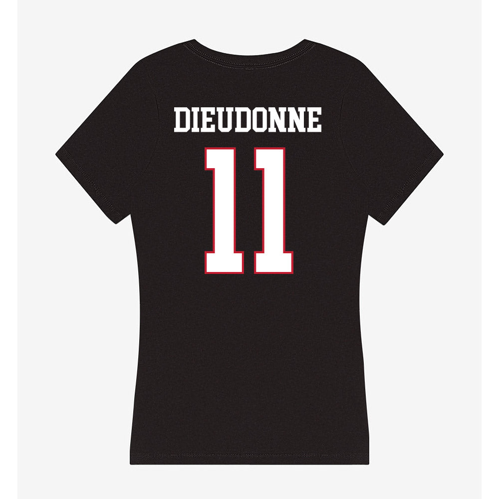 Miami of Ohio - NCAA Softball : Evey Dieudonne - Women's V-Neck T-Shirt-1