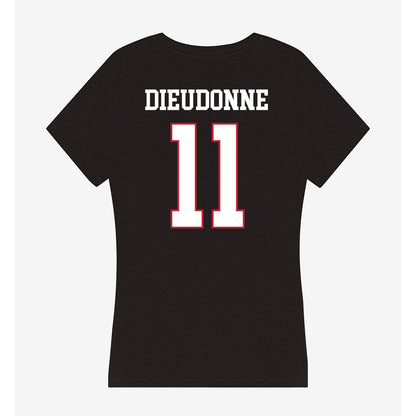 Miami of Ohio - NCAA Softball : Evey Dieudonne - Women's V-Neck T-Shirt-1