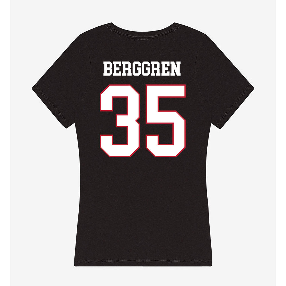 Miami of Ohio - NCAA Baseball : Austin Berggren - Women's V-Neck T-Shirt-1