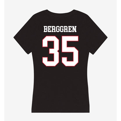 Miami of Ohio - NCAA Baseball : Austin Berggren - Women's V-Neck T-Shirt-1