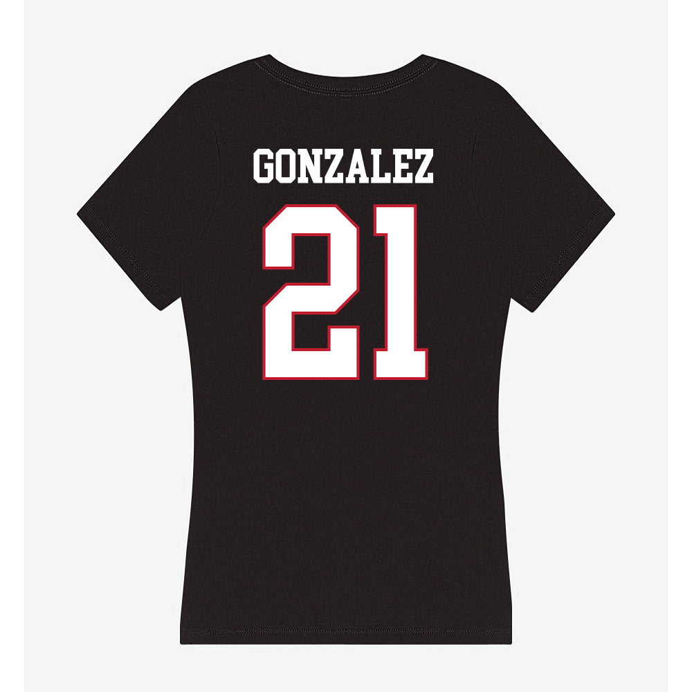 Miami of Ohio - NCAA Baseball : Ignacio Gonzalez - Women's V-Neck T-Shirt-1