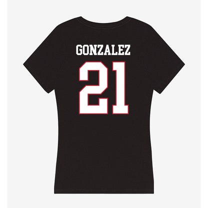 Miami of Ohio - NCAA Baseball : Ignacio Gonzalez - Women's V-Neck T-Shirt-1