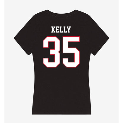 Miami of Ohio - NCAA Men's Basketball : Danny Kelly - Women's V-Neck T-Shirt-1