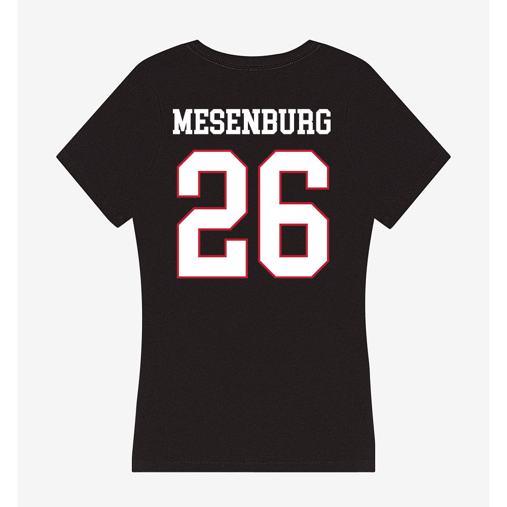 Miami of Ohio - NCAA Men's Ice Hockey : Blake Mesenburg - Women's V-Neck T-Shirt-1