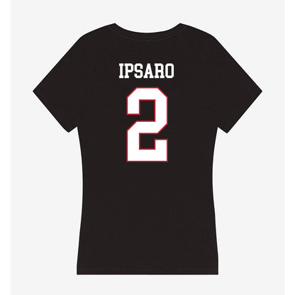 Miami of Ohio - NCAA Men's Basketball : Evan Ipsaro - Women's V-Neck T-Shirt-1