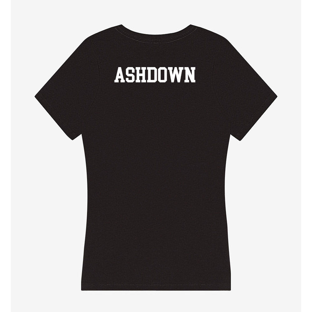 Miami of Ohio - NCAA Women's Synchronized Skating : Eleanor Ashdown - Women's V-Neck T-Shirt-1