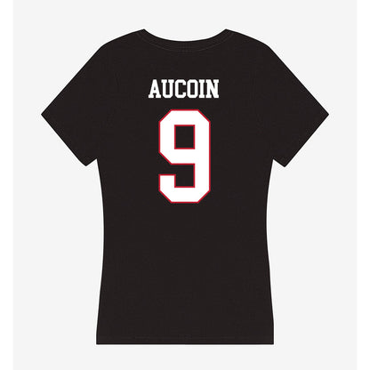 Miami of Ohio - NCAA Men's Ice Hockey : Kyle Aucoin - Women's V-Neck T-Shirt-1