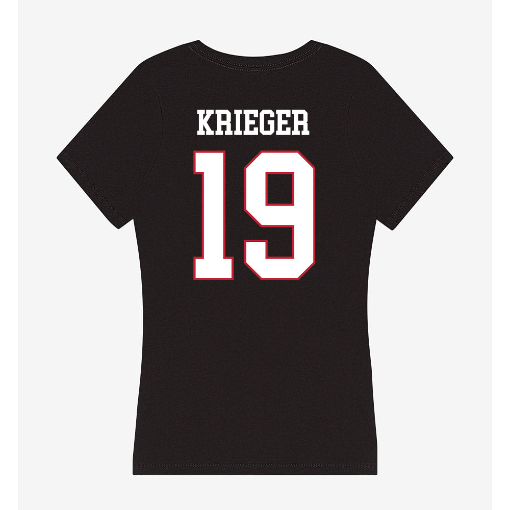 Miami of Ohio - NCAA Softball : Shelbie Krieger - Women's V-Neck T-Shirt-1